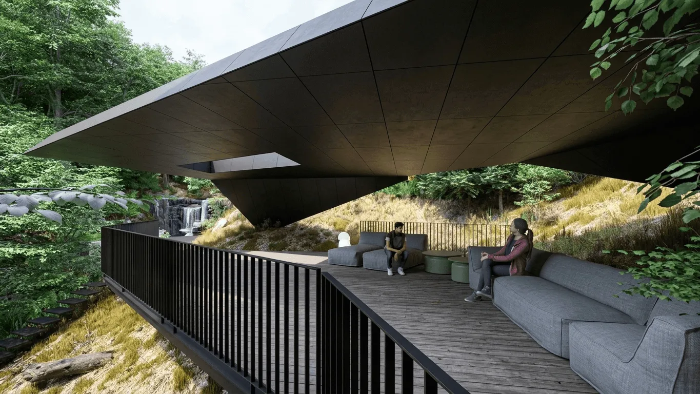Timber interior detail